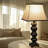 Stately Shapes 29" H Modern Black Accent Table Lamp with White Shade