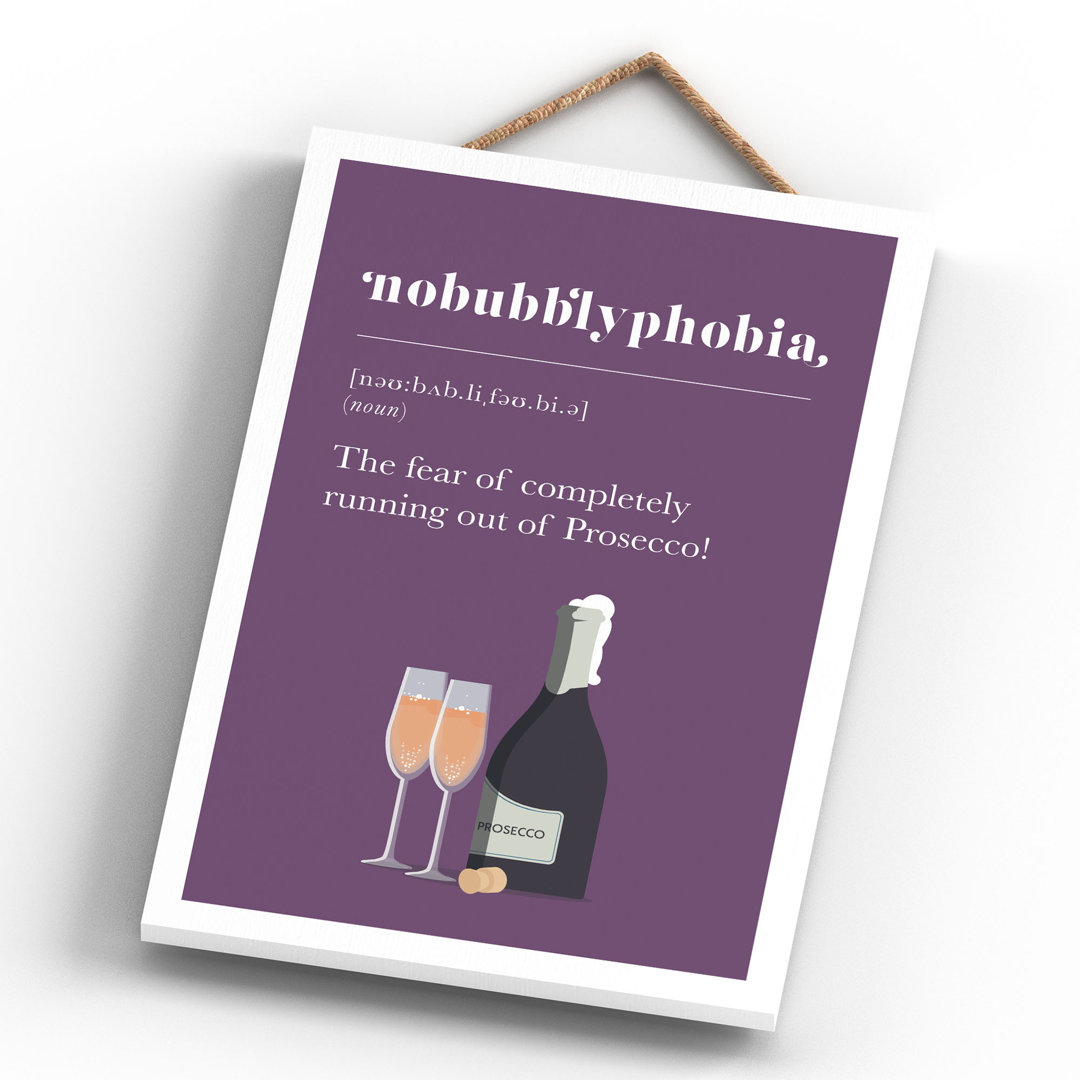 PHOBIA PROSECCO in , 28.5cm H x 18.5cm W x 0.9cm D