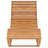 Wally 24" Long Teak Single Chaise with Cushions-1834161174