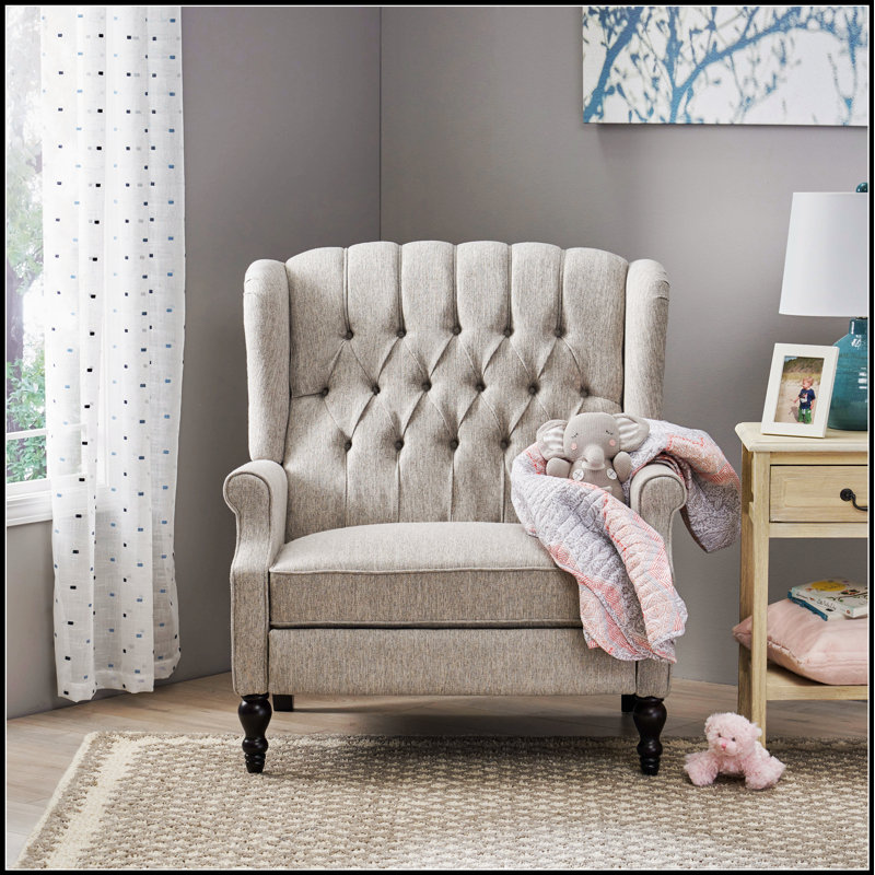 Fauteuil inclinable élégant à une place et demi avec une conception confortable et une esthétique audacieuse pour les salons modernes