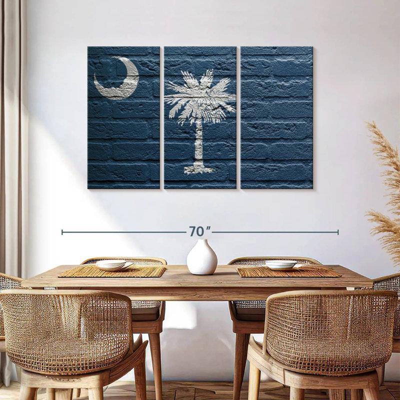 Borges Concrete South Carolina Flag, 36" H x 57" W