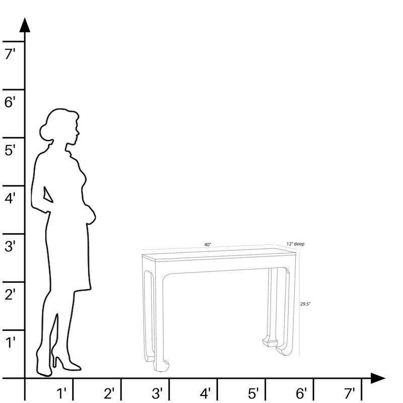 Ichigo 40'' W Solid Wood Console Table