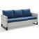 Canapé d'extérieur rectangulaire avec coussins 74,4 po Ingvald