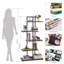 Rein 144.5cm H x 74cm W Iron Geometric Bookcase