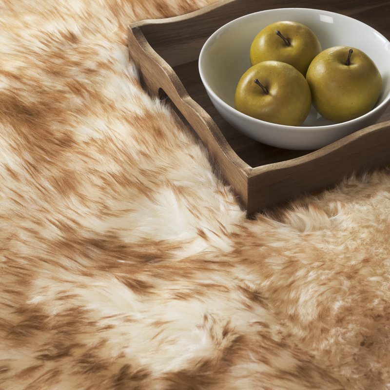 Tapis à motif de peau de mouton Tateos, Tapis de couloir 2 pi x 8 pi 5 po
