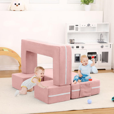 Canapé modulaire pour tout-petits 3 pièces, canapé pour tout-petits pour jouer