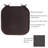 Memory Foam Chair Cushion - Indoor/Outdoor Square Plush Chair Pad with Ties and PVC Dot Backing-887802781