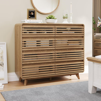 Grille Dresser 8 Drawer, Natural Oak