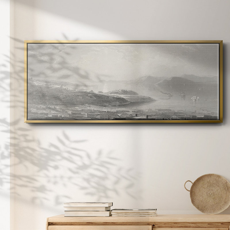 Golden Gate- Framed Canvas, 8" H x 20" W
