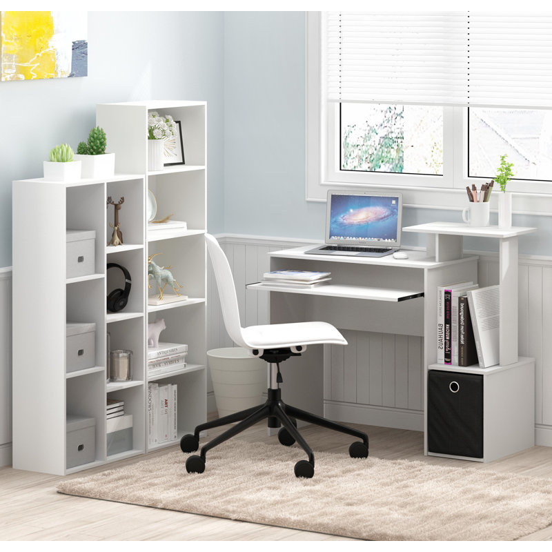Bibliothèque standard Gonzales, Blanc, (5 tablettes) H 31,5 po x l 19,5 po x P 9,4 po