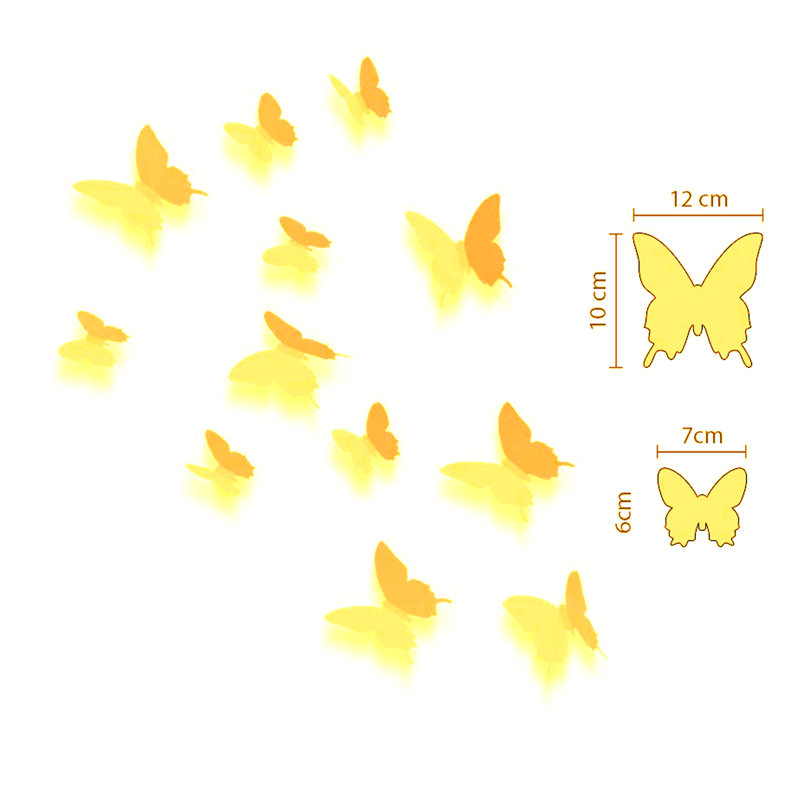 Décalcomanie murale papillon 3d