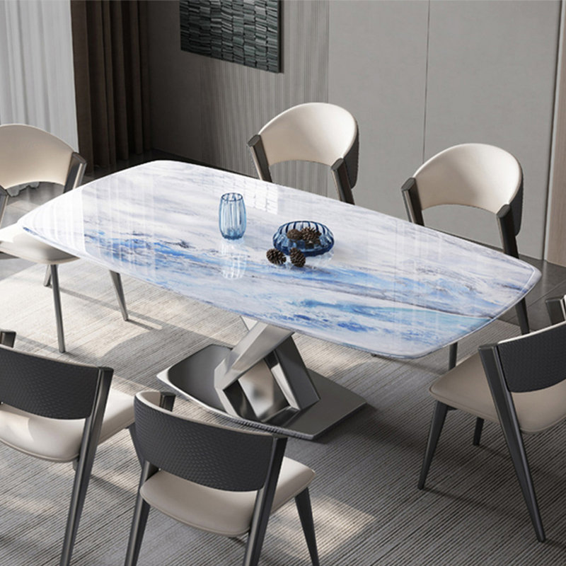Rectangular Superstone Stainless steel Dining Table