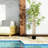 70.75 " H Faux Bamboo Tree in Cement Pot