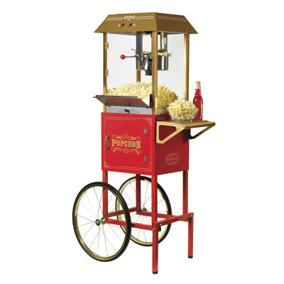 Nostalgia 10 oz. Popcorn Machine with Cart