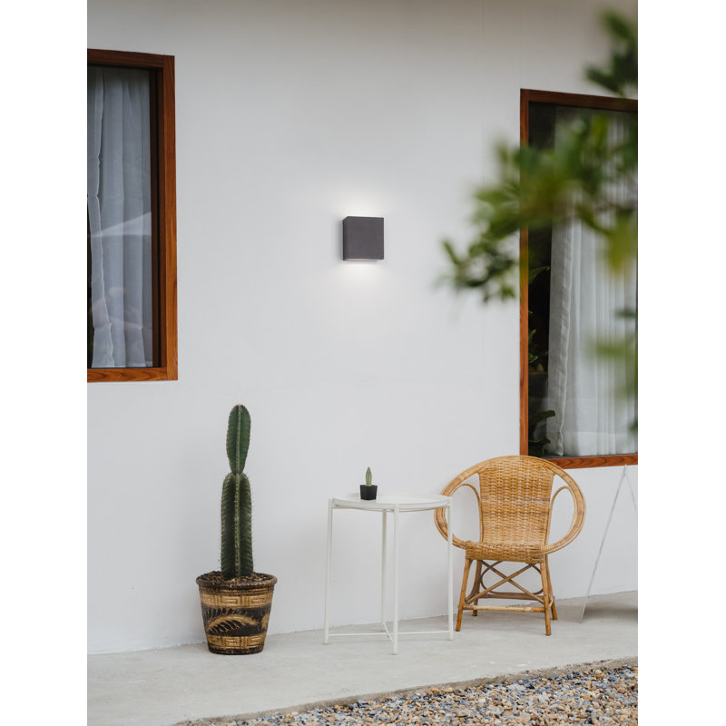 Black Integrated LED Outdoor Flush Mount