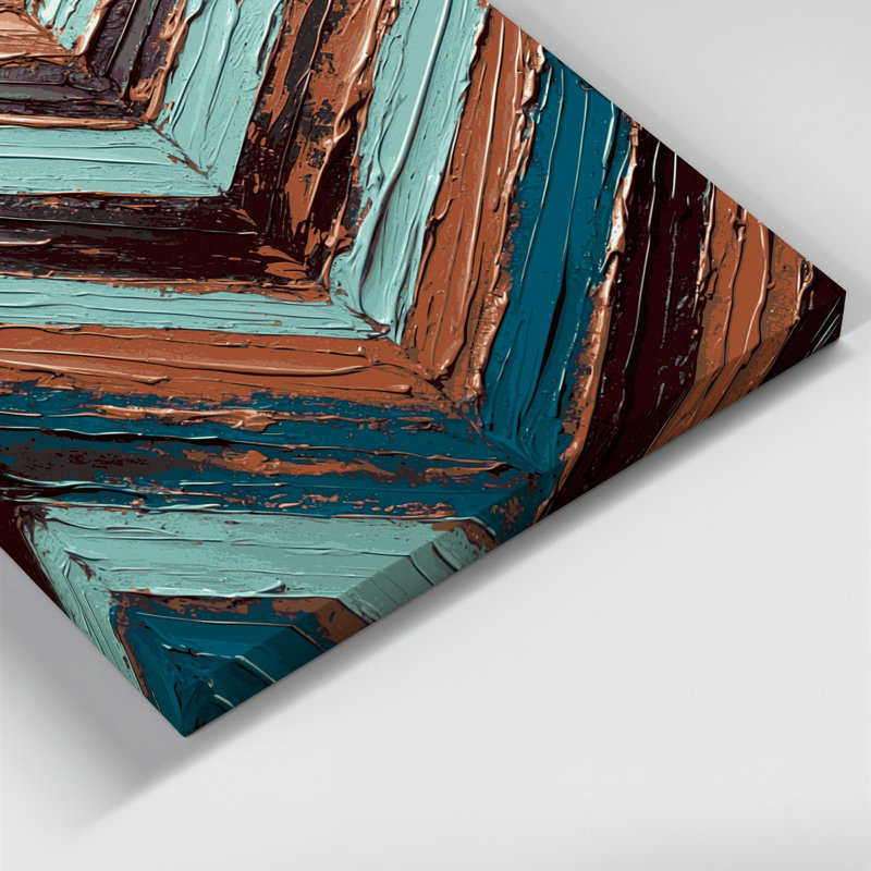 Art mural sur toile noir Southwestern, H 32 po x l 32 po