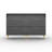 24-Pair Shoe Storage Cabinet with Bookshelf - Removable Dividers & Wooden Gold Legs-305996471