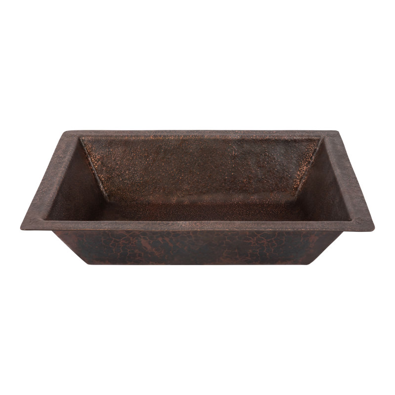 Terra Firma 17'' L Bathroom Sink, Dark Brown