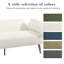 Flared Arm Convertible Corduroy Sleeper Sofa-1903553154