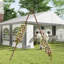 Support de fond triangulaire arche de mariage, arche de cérémonie géométrique en bois pour mariage, fête, jardin, décor intérieur extérieur avec structure stable