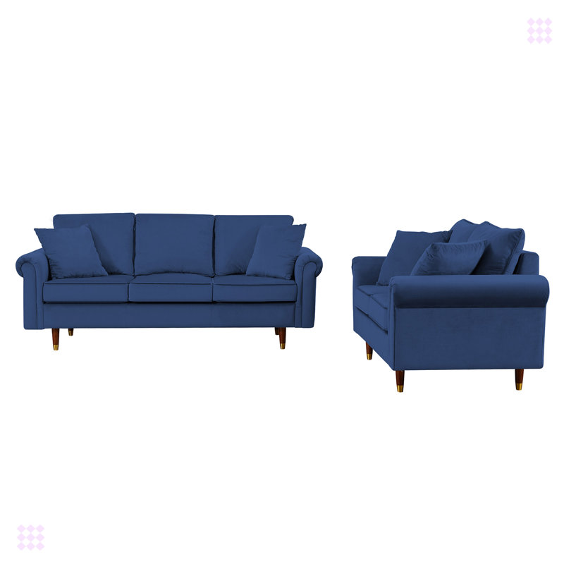 Velvet Sofa, Blue Velvet