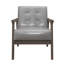 Chaise d'appoint rembourrée capitonnée avec capitonnage à boutons Mid-Century Modern Furniture