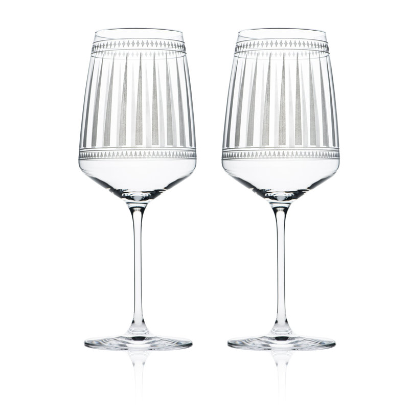 Marrakech Crystal White Wine Glass
