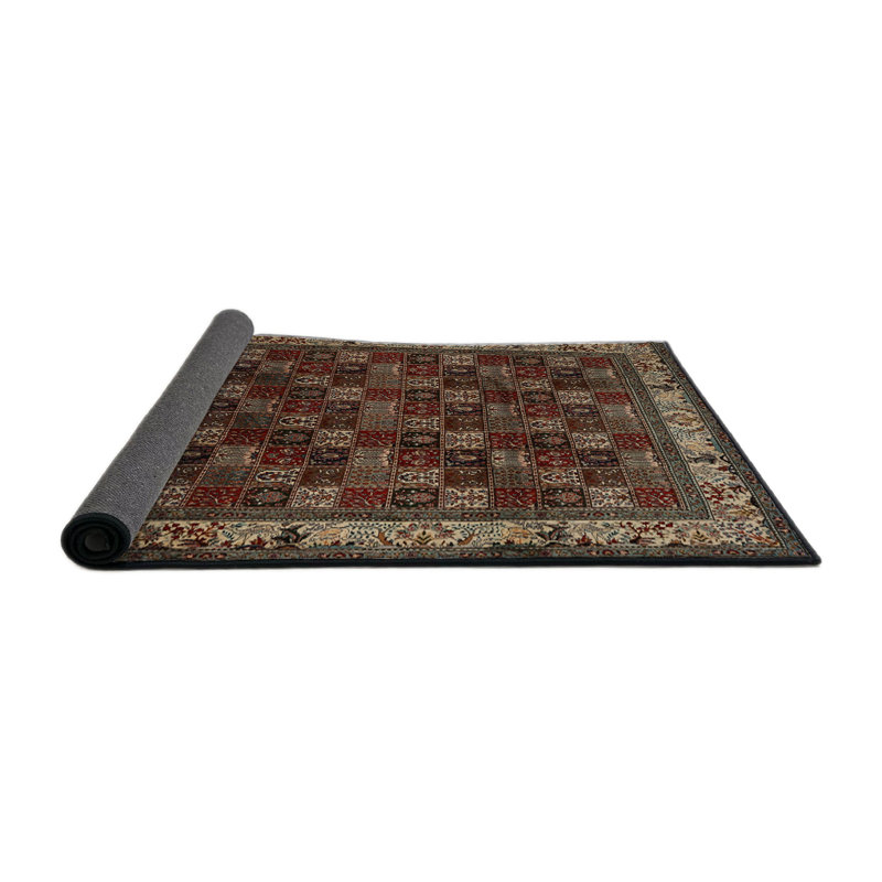 Tapis brun patchwork, Rectangle 7 pi x 9 pi