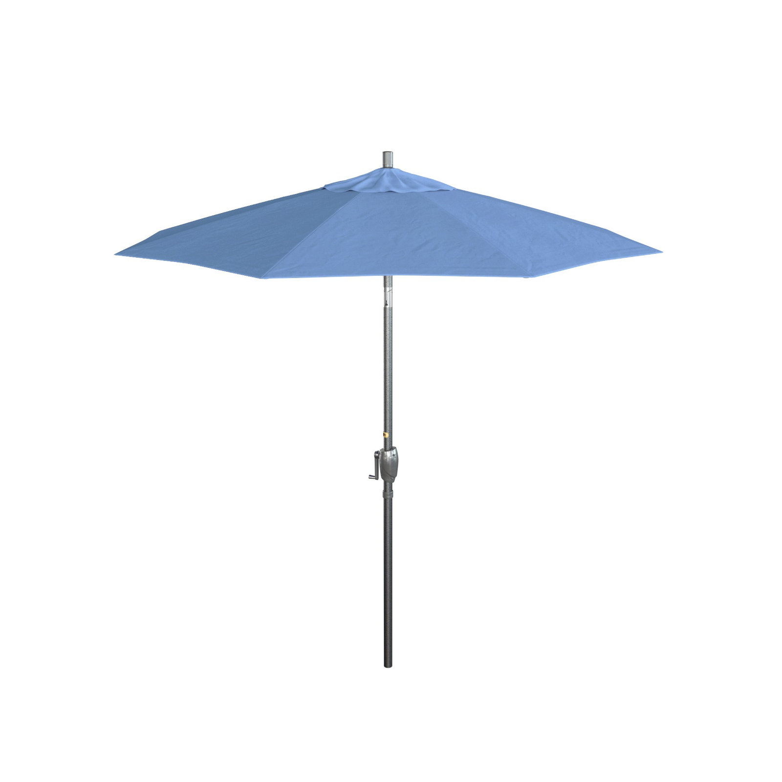 Lexia 7.5' Sunbrella® Umbrella, Canvas Cyan Sunbrella® Canvas, Hammertone Gray