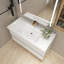 Meuble-lavabo mural simple 42 po avec comptoir en céramique