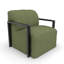 Ensemble de 2 fauteuils lounge modernes en aluminium à structure ouverte, rembourrés et dotés de coussins Sunbrella-902152919-902152920
