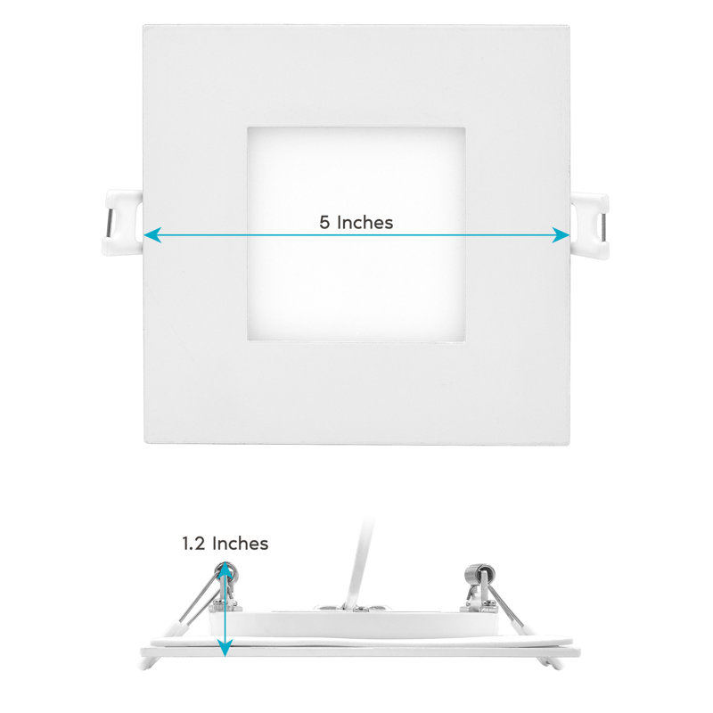 4'' Selectable Color Temperature Dimmable Air-Tight IC Rated LED Canless Recessed Lighting Kit