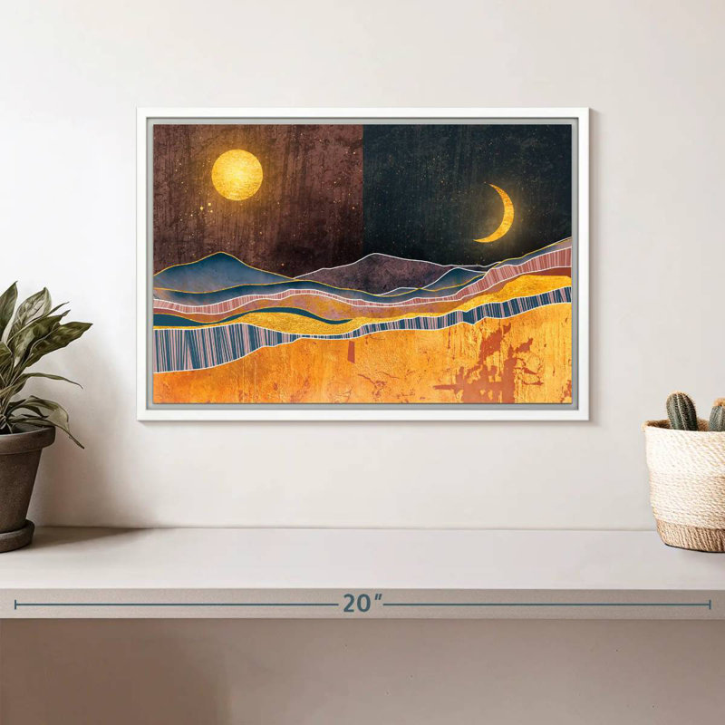 «Blairs Dusk To Dawn», Cadre flottant blanc, 13 po x 9 po
