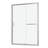 Shower Door 48" W X 72"H Single Sliding Bypass Shower Enclosure, 1/4 In. (6Mm), Chrome-119866399