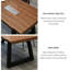 Bureaux industriels en bois massif avec structure en métal-1851067110