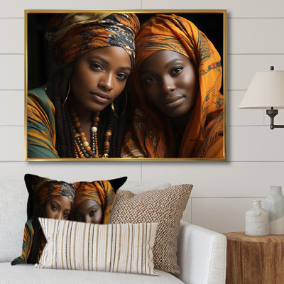 World Cultures Sœurs II sur toile