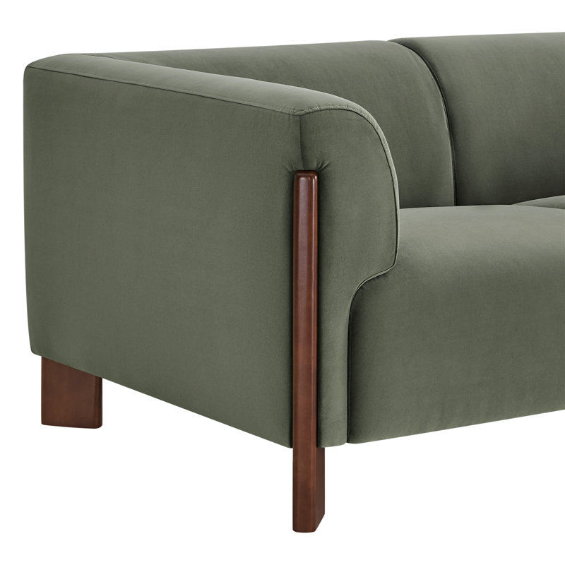 Wanetta 66'' Upholstered Sofa With Solid Wood Leg
