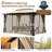 Metal Ventilation Double Roof Party Tent Gazebo-121194313