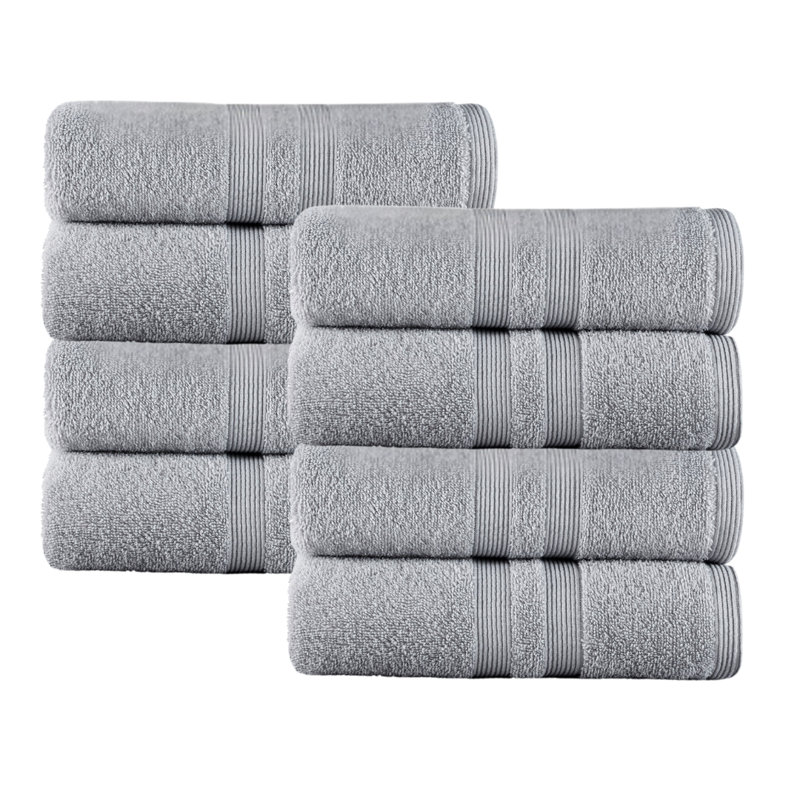 ALLURE TURKISH COTTON HAND TOWELS, Gray