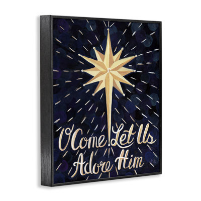 Festive Galaxy Adore Him Giclee Art, design by Sarah Waldron Kimball