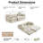 4-in-1 Folding Convertible Sleeper Sofa Bed, Folding Floor Mattress Compression Couch-2023991295