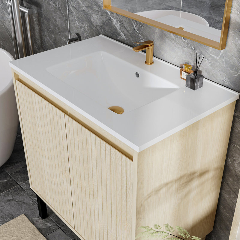 Meuble-lavabo de 30 po sans lavabo, Chêne clair, 30"