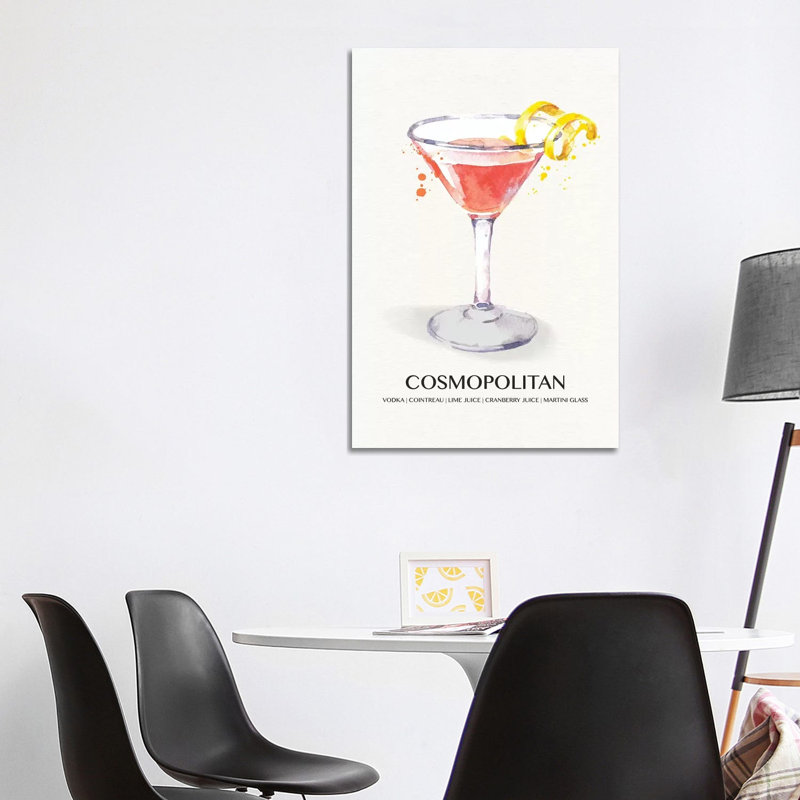 Cosmopolitan by Susan Jill - Wrapped Canvas Painting, 20.32 cm H x 30.48 cm W