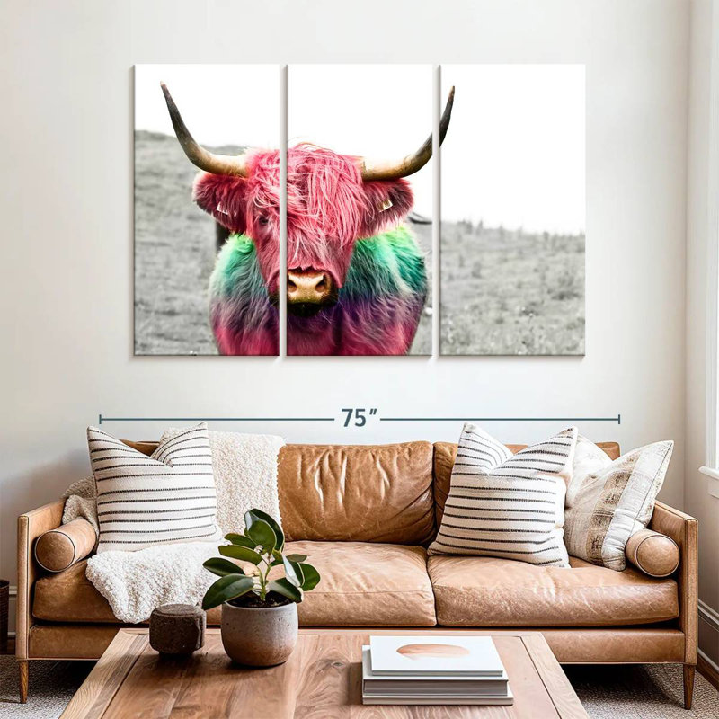 Vache Highland Brampt, H 42 po x l 65 po