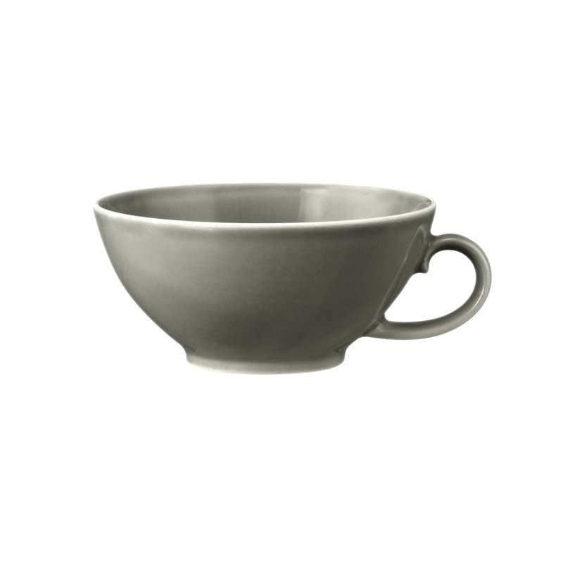 Porcelain Teacup, Pearl Grey