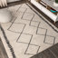 Tapis crème / noir Bradt Moroccan Beni Souk-812968997
