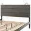 Lit plateforme double en bois pleine grandeur sans sommier, support robuste-1174008975-1174008972