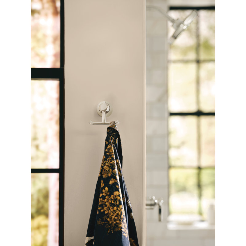 Flara Wall Mounted Robe Hook, Polished Nickel