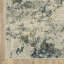 Tapis intérieur beige / bleu sarcelle à motif abstrait Matsumura-395776180