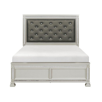 Keiko Queen Tufted Upholstered Standard Bed -  Rosdorf Park, FFCFE57B7B534C99A8D73BFEF024F7D3